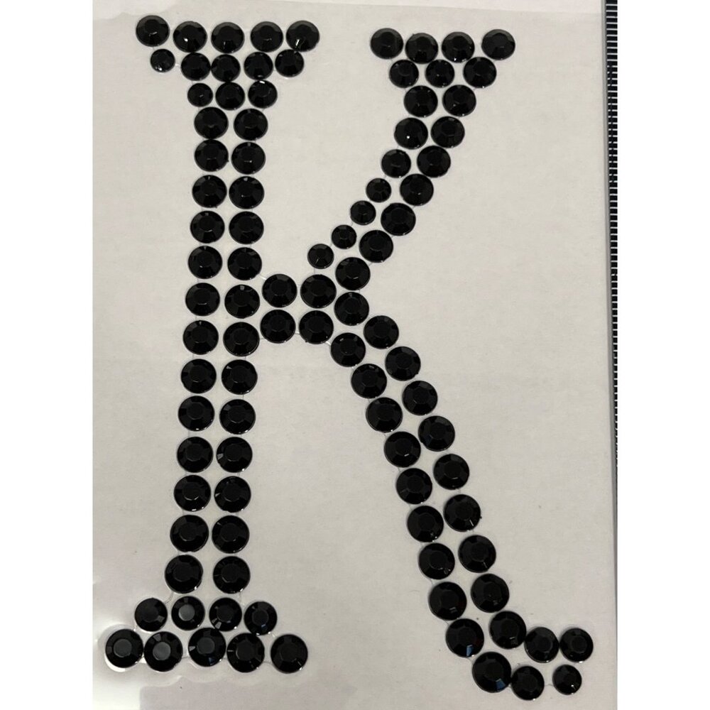 Recollections Halloween Bling Rhinestone Gem Embellishment Letter K 422448